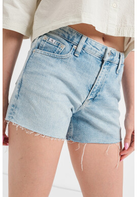 CALVIN KLEIN JEANS Къси слим дънки - Пастелносин - Pepit.bg