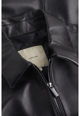 CALVIN KLEIN Кожено яке с цип - Pepit.bg