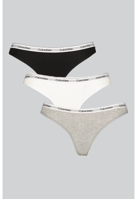 CALVIN KLEIN Танга с лого - 3 чифта - Pepit.bg