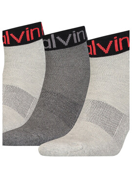 CALVIN KLEIN Унисекс чорапи с лого - 3 чифта - Pepit.bg