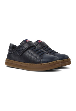 Camper Leather Sneakers With Textile Inserts1 - Тъмносин - Pepit.bg