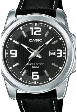 Casio Часовник с кожена каишка - Pepit.bg