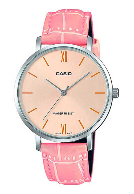 Casio Часовник с кожена каишка - Pepit.bg