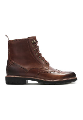 Clarks Кожени боти Batcombe тип Brogue - Pepit.bg