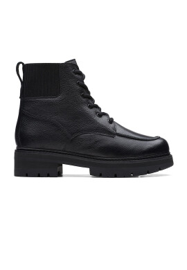 Clarks Кожени боти с текстил - Pepit.bg