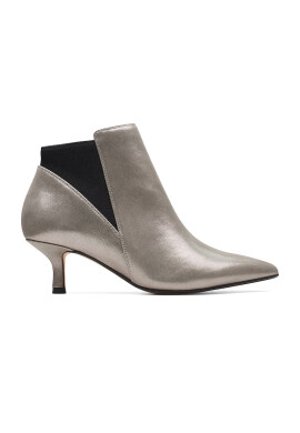 Clarks Кожени боти Violet с текстил - Pepit.bg