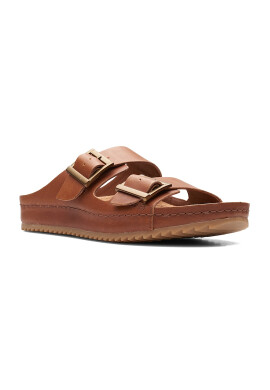 Clarks Кожени чехли Brookleigh Sun - Pepit.bg
