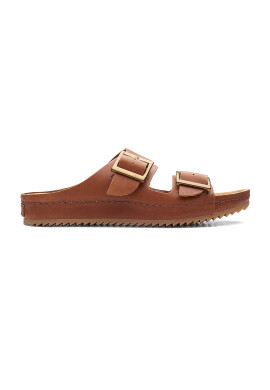 Clarks Кожени чехли Brookleigh Sun - Pepit.bg