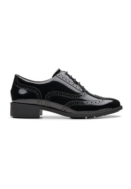 Clarks Кожени обувки Brogue - Избеляло черно - Pepit.bg