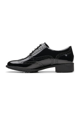 Clarks Кожени обувки Brogue - Избеляло черно - Pepit.bg