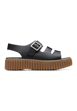 Clarks Кожени сандали с равна платформа - Pepit.bg