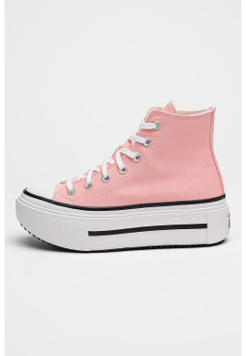 Converse Кецове Lift Double Stack с равна платформа - Бял/Розово - Pepit.bg