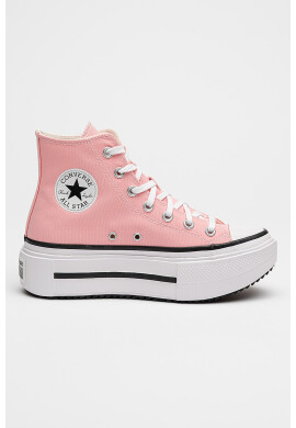 Converse Кецове Lift Double Stack с равна платформа - Бял/Розово - Pepit.bg