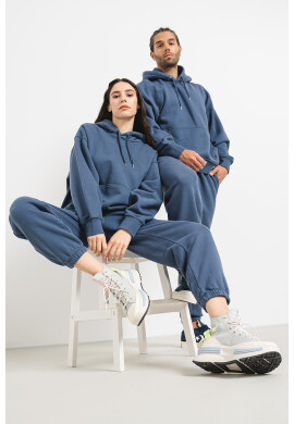 Converse Унисекс свободно худи - Прашно синьо - Pepit.bg