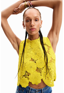 DESIGUAL Къс топ с кроше - Pepit.bg