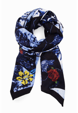 DESIGUAL Шал с десен - Pepit.bg
