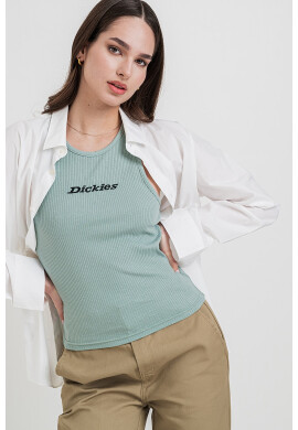 Dickies Рипсен топ с лого - Pepit.bg