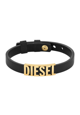 Diesel Кожена гривна с лого - Pepit.bg