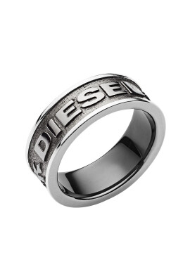 Diesel Пръстен с лого - Сребрист - - Pepit.bg