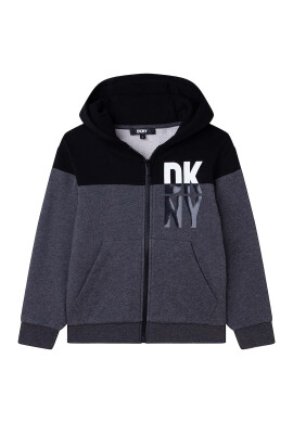 DKNY Худи с цип и лого - Pepit.bg