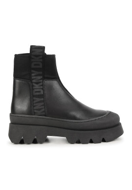 DKNY Кожени боти с лога - Pepit.bg