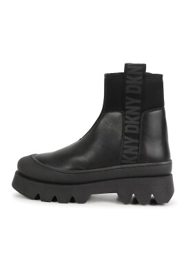 DKNY Кожени боти с лога - Pepit.bg