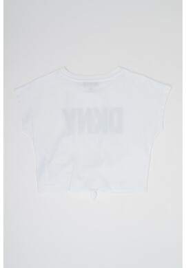 DKNY Къса тениска с възел - Pepit.bg
