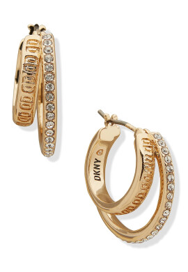 DKNY Обеци с кристали - Pepit.bg