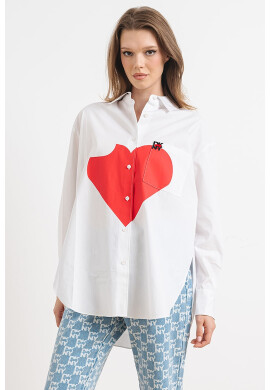 DKNY Риза с принт - Pepit.bg