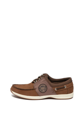 Dockers Кожени мокасини с текстил - Pepit.bg