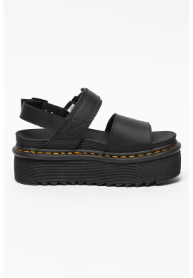 Dr Martens Кожени сандали Voss с равна платформа - Pepit.bg