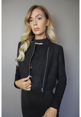 ELEY DESIGN Късо яке с бляскави елементи - Pepit.bg