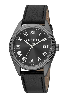 Esprit Кварцов часовник с кожена каишка - Pepit.bg