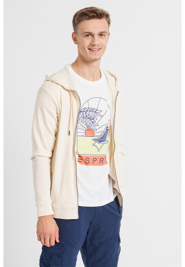 Esprit Памучно худи с цип - Pepit.bg