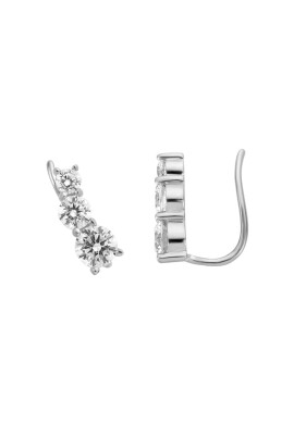 Esprit Сребърни обеци с циркони Сребрист ONE SIZE - Pepit.bg