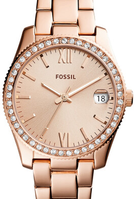 Fossil Часовник с циркони - Pepit.bg