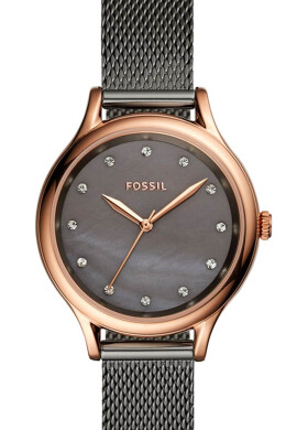 Fossil Иноксов часовник с кристали - Pepit.bg