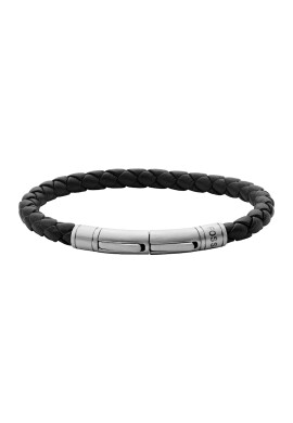 Fossil Сплетена кожена гривна - Pepit.bg