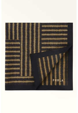 Furla Памучен шал Primula с монограм - Pepit.bg