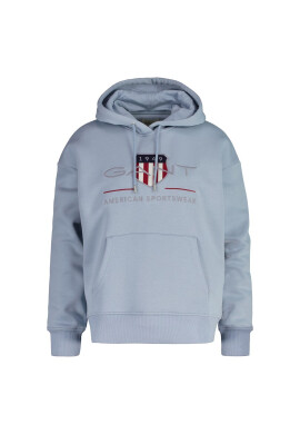 Gant Худи Archive Shield с лого - Светлосин - Pepit.bg