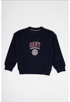 Gant Суитшърт Crest Shield с овално деколте - Pepit.bg