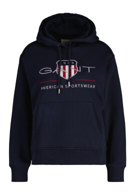 Gant Свободно худи Archive Shield - Син - Pepit.bg