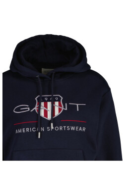 Gant Свободно худи Archive Shield - Син - Pepit.bg