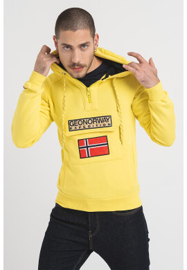 Geo Norway Худи Gymclass с джоб и къс цип - Pepit.bg