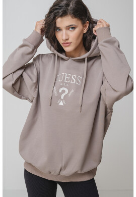 GUESS Фитнес худи с лого - Pepit.bg