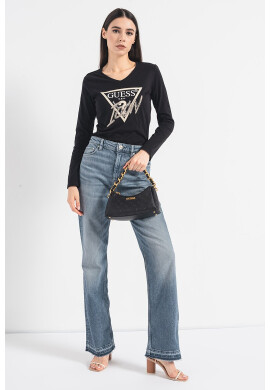 GUESS JEANS Блуза на лога - Pepit.bg