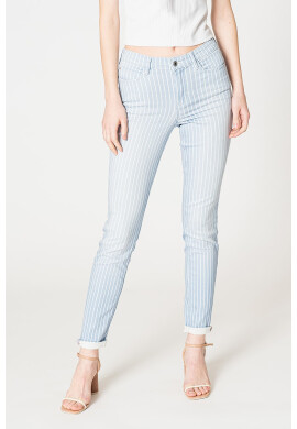 GUESS JEANS Прилепнали дънки с райе - Pepit.bg
