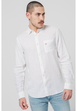 GUESS Риза с лен - Pepit.bg