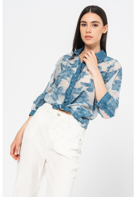 GUESS JEANS Риза с принт - Pepit.bg