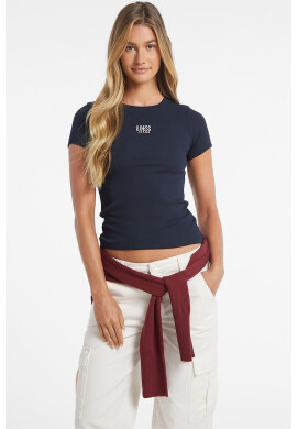 GUESS JEANS Слим тениска - Pepit.bg